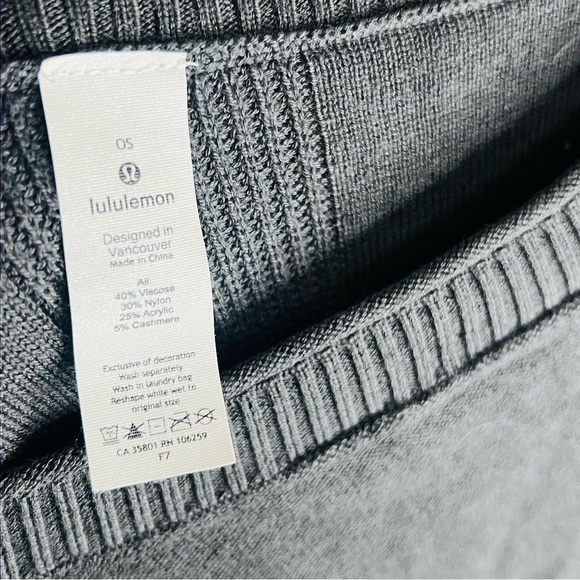 Lululemon Lululemon Be At Ease Poncho Cashmere Blend One Size - Picture 4 of 7